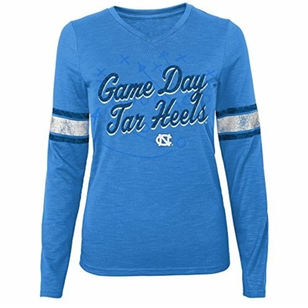 NWT [Gen2] North Carolina Tar Heels NCAA Long Sleeve Shirt Juniors Large or XL - Picture 2 of 10